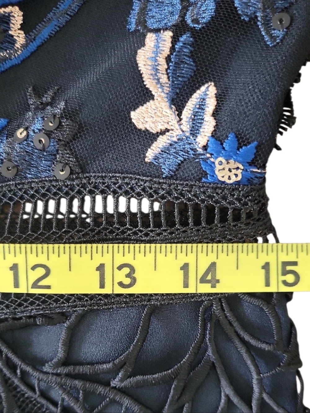 Self-Portrait Clementine  Black Lace Dress Size 8 - Picture 16 of 16